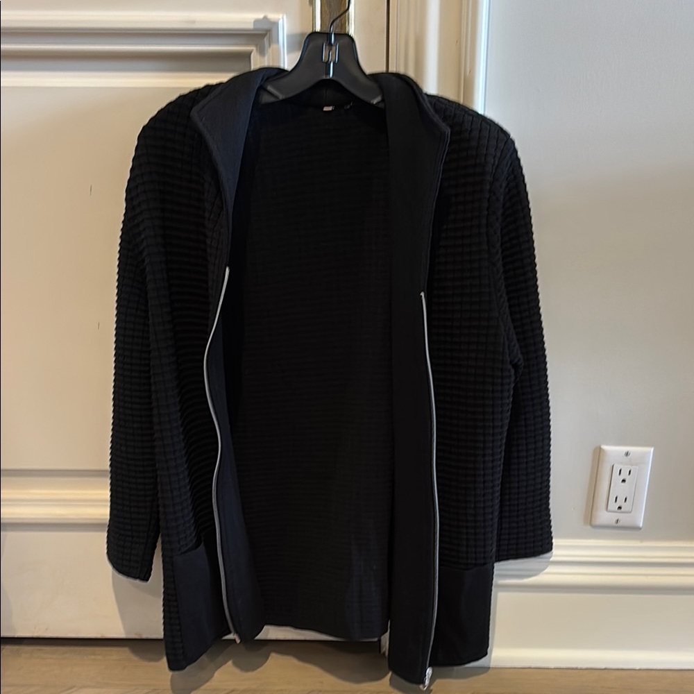 Black Textured Jacket.